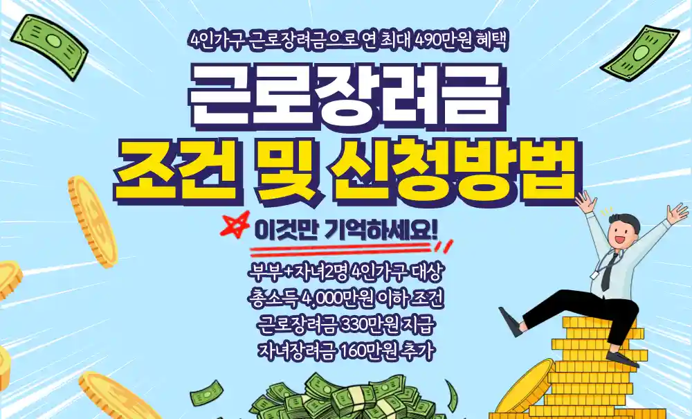 근로장려금 신청방법과 소득기준 자격요건 정리