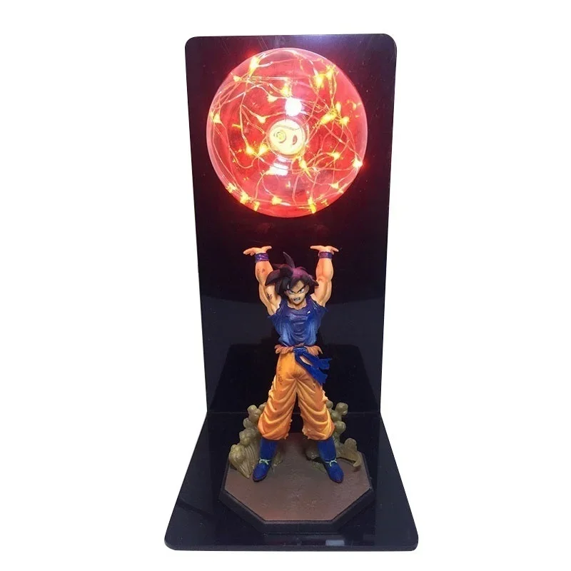 드래곤 볼 Z 울트라 본능 손오공 액션 피규어 DIY 램프 그림 DBZ 강도 폭탄 LED 침실 장식 컬렉션 완구