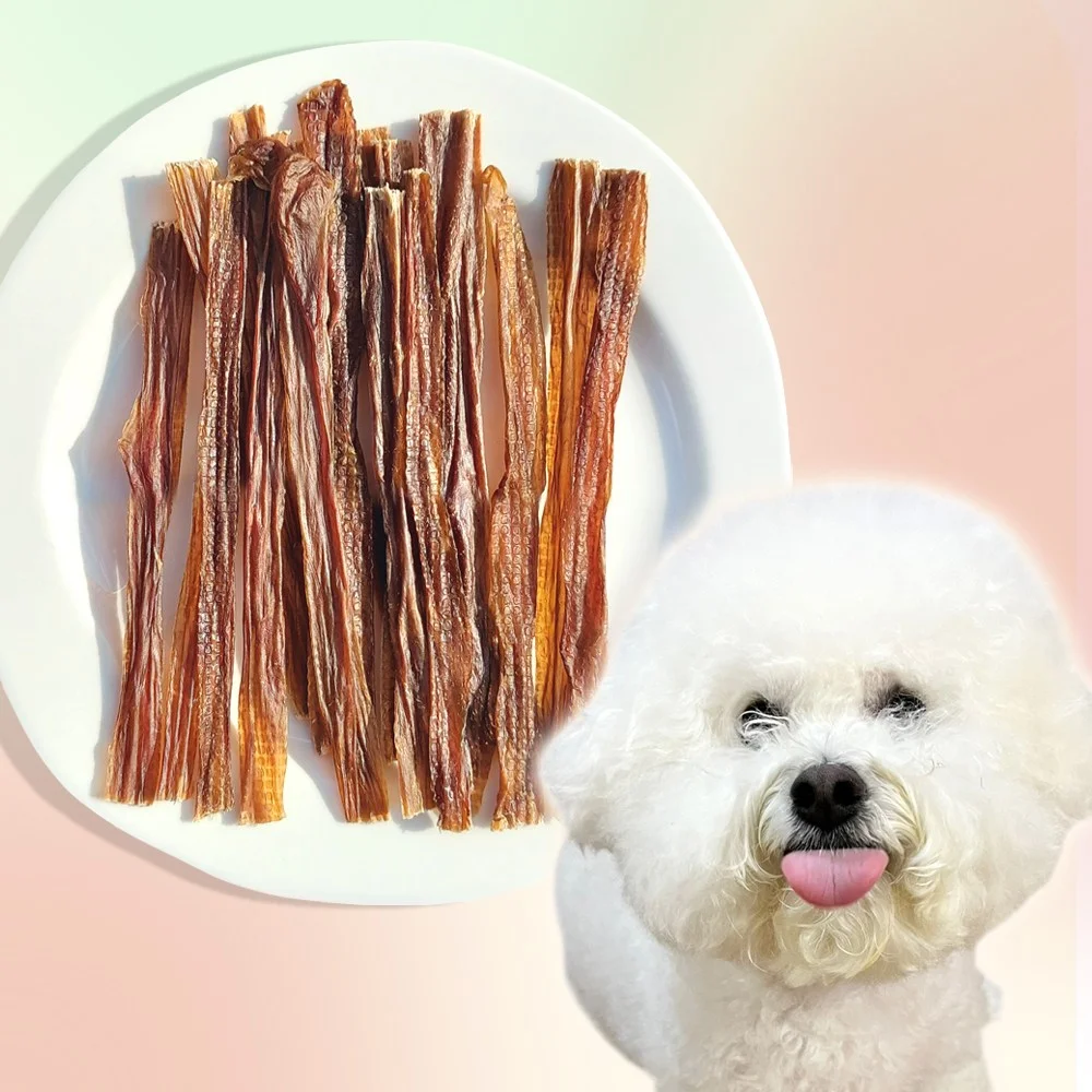 강아지 돼지고기 수제간식 100% 국산 돼지 소창 애견 반려견 원물 건조 간식 육포 비타민 스틱