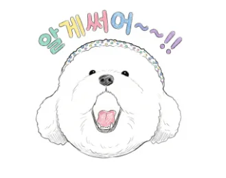 [02878] 서리 일러스트 스티커! 자 집중! 알겠어?!