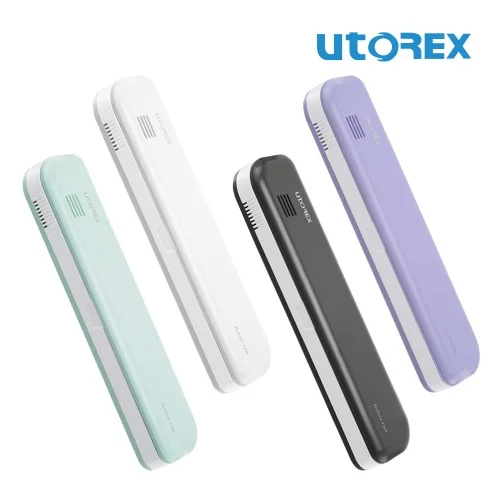 유토렉스 퍼펙트케어 휴대용 충전식 듀얼 칫솔살균기 히팅건조+UV LED 살균 UTC-3200