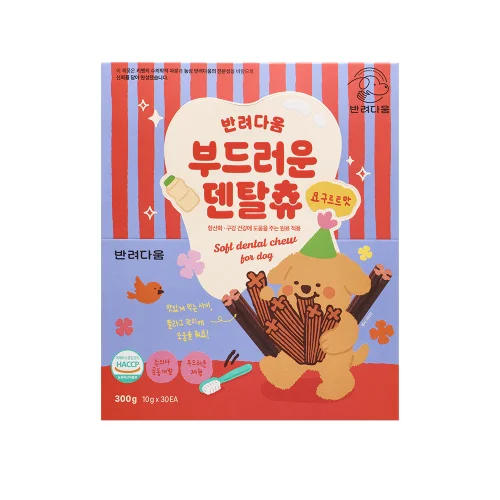 반려다움 부드러운 덴탈츄 항산화 구강 잇몸 건강 시니어견 덴탈껌 300g, 1개