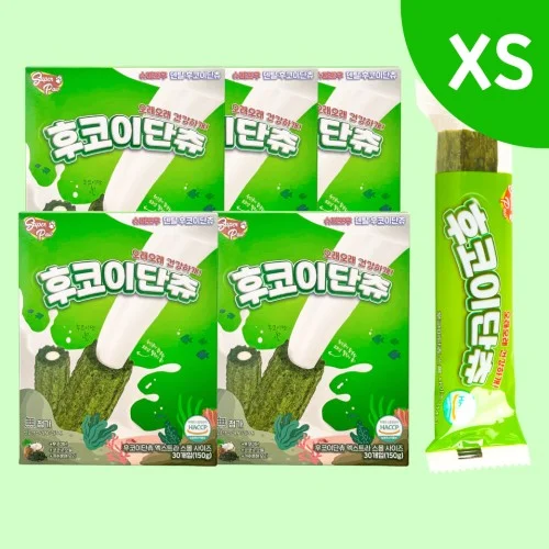 슈퍼포우 덴탈츄 강아지껌 덴탈껌 입냄새 치석 제거 양치껌 후코이단츄, XS(30P), 5개