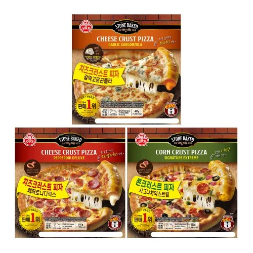 오뚜기 크러스트 피자 페페로니+시그니처익스트림+갈릭고르곤졸라