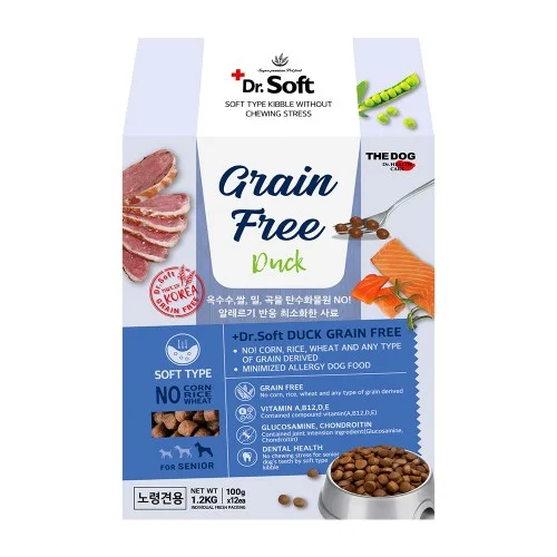 더독 닥터소프트 저알러지 그레인프리 오리, 1.2kg, 1개