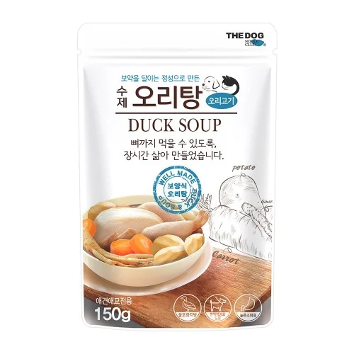 더독 강아지 건강 수제 보양식 오리탕, 150g, 1개