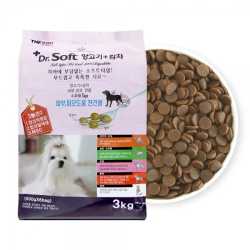 더독 소프트 양고기+감자 전연령, 3kg, 1개