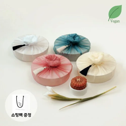 수제 찹쌀약과 보자기 포장 장인 상견례 첫인사 외국인 선물세트