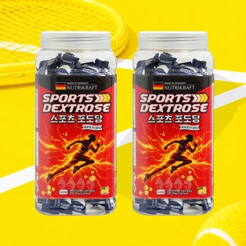 독일 sports dextrose 포도당캔디 약국 식염포도당 스포츠 덱스트로스 레몬, 250개입, 2개
