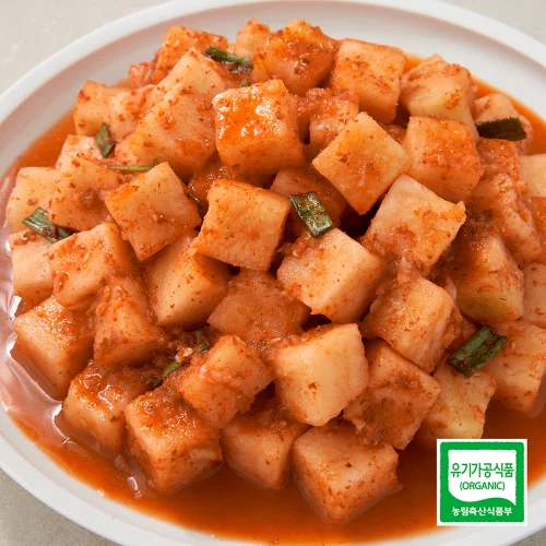 전주찬방 전국김치품평회 4회수상 유기농 깍두기 1kg, 1개
