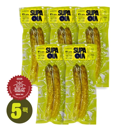 [참발효어워즈 대상] 수파오이지 국내산 아삭한 전통 프리미엄 오이지 250g, 5개