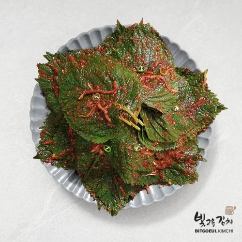 빛고을김치 당일생산 생깻잎김치 500g 국산재료 전라도 별미반찬 쌀밥찰떡궁합 이어온