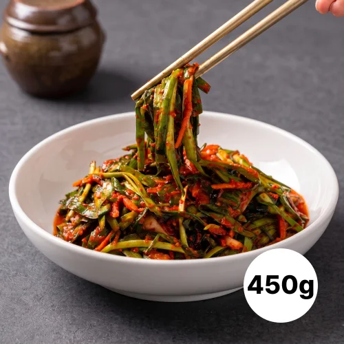 참가득 부추김치 450g 경상도 별미 반찬 정구지 주문 맛보기