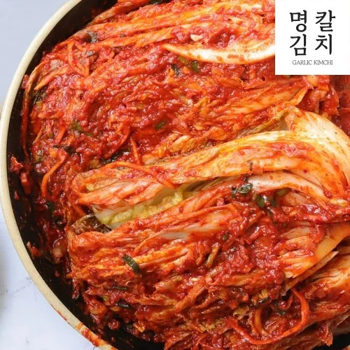 국내산 명동 칼국수 겉절이 마늘 김치 1kg