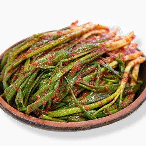 한백김치 파김치 1kg - 국내산 재료 100% 쪽파김치