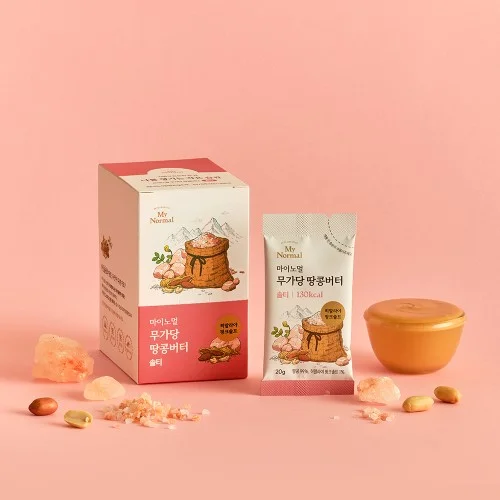 마이노멀 100% 무가당 땅콩버터 스틱 솔티 외 2종 20g X 10개입