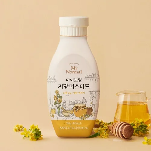 마이노멀 저당 허니 머스타드 소스 (당류, 칼로리가 낮은 건강한 머스타드 소스)