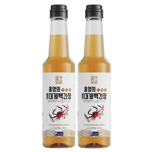 더동쪽바다가는길 홍영의 어간장 붉은대게 백간장500ml 2개 홍게 만능 맛 간장