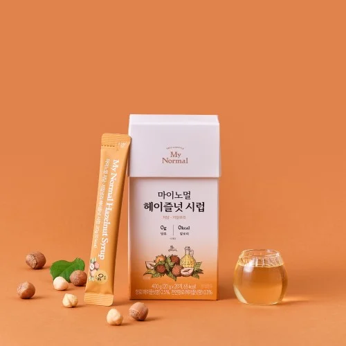 마이노멀 저당 저칼로리 카페시럽 스틱형 헤이즐넛 20g 20포
