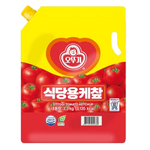 [대용량 업소용] 오뚜기 식당용 케찹 스파우트팩 3.3kg, 1개