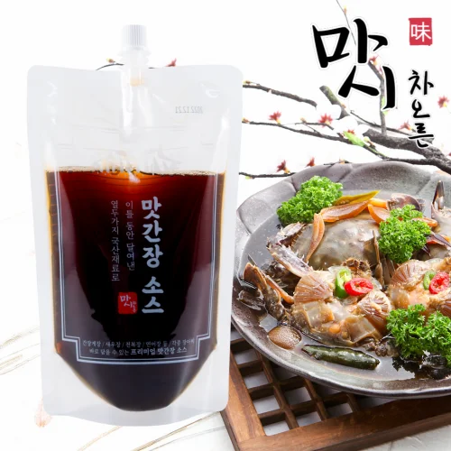 마시차오른 간장게장소스 수제 맛간장 새우장 연어장 전복 황금레시피 500g, 1개