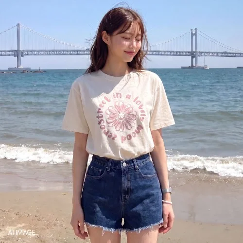 [슈퍼적립][N배송][제로스트릿][4컬러] 플라워 도넛 반팔 티셔츠 FLOWER DONUT SHORT SLEEVE T-SHIRT