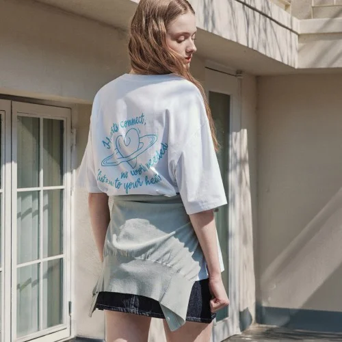 [슈퍼적립][N배송][제로스트릿][2컬러] 하트 스페이스 반팔 티셔츠 HEART SPACE SHORT SLEEVE T-SHIRT