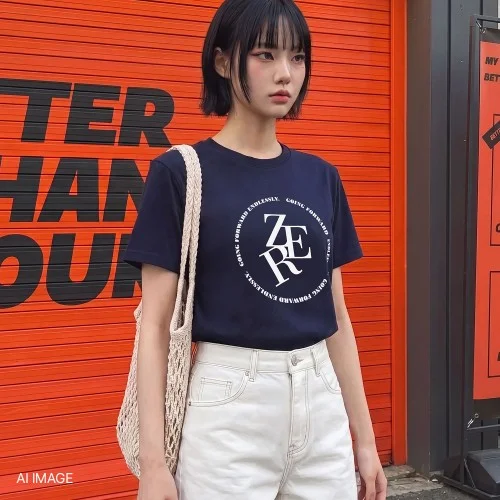 [제로스트릿][2컬러] 앤드리스 로고 반팔 티셔츠 ENDLESS LOGO T-SHIRT