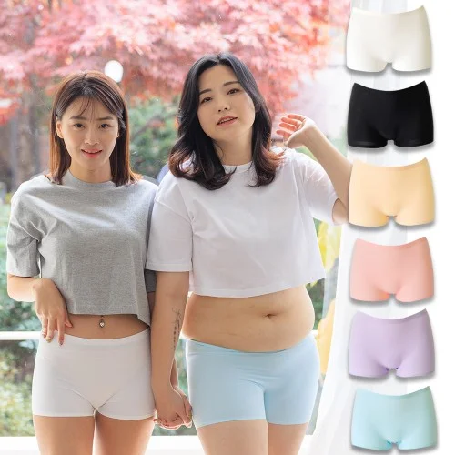 [5+1] 여성팬티 사각 여자 드로즈 심리스 네모 팬티 노라인 스판 속옷