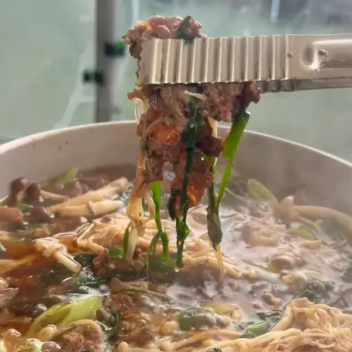 을지로식 맑은 갈비탕육수 마늘양념 소불고기전골 500g