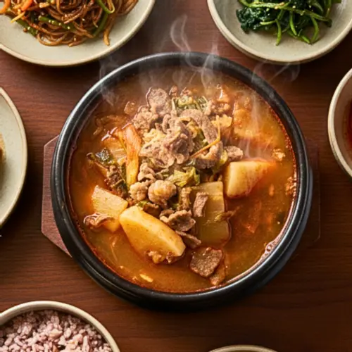 얼큰 소고기국밥 밀키트 간편식 국 요리 국물 음식 가정 집밥 캠핑 300g, 5개