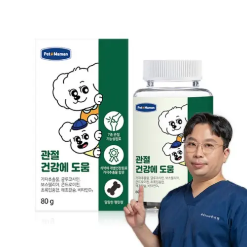 [고양이의 날] 펫또마망 프리미엄 강아지 영양제 면역력 관절 뼈 슬개골 강화, 80g, 1개
