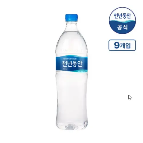 천년동안 해양심층수 미네랄워터 물 1.2L, 9개