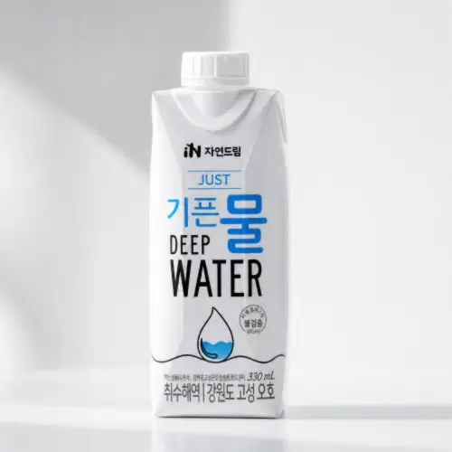 자연드림 JUST 기픈물 생수 종이팩 330ml 18개입