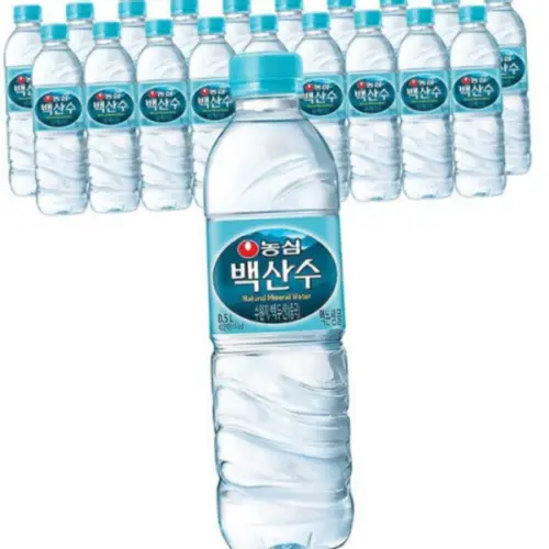 먹는 500ml 휴대용 샘물 생수 음용수 무라벨 캠핑용