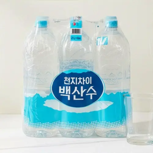 메가마트 농심 백산수 무라벨 2Lx6