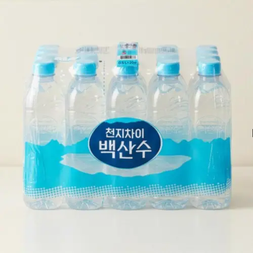 메가마트 농심 백산수 무라벨 500mlx20