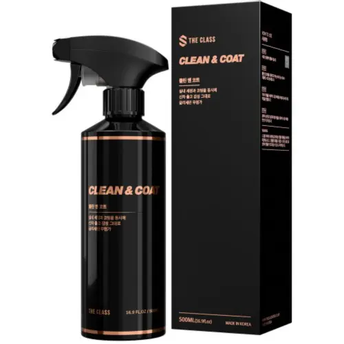 더클래스 클린앤코트 자동차 실내 세정 가죽 플라스틱 보호 코팅제 500ml, 1개