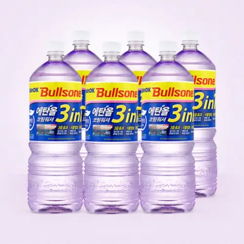 [불스원] 레인OK 에탄올 3in1 코팅 워셔액 1800ml 6개