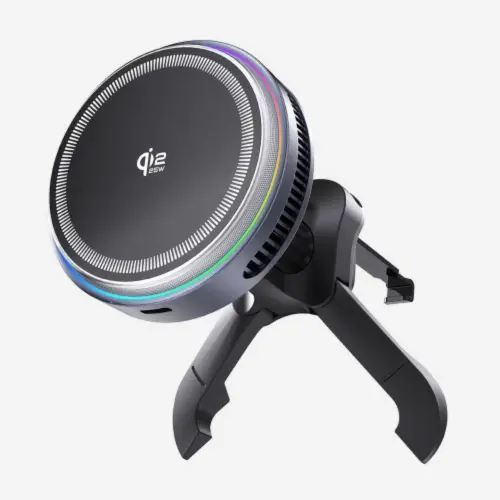 Qi2 25W 차량용 맥세이프 거치대 초고속 무선 충전기 QC110