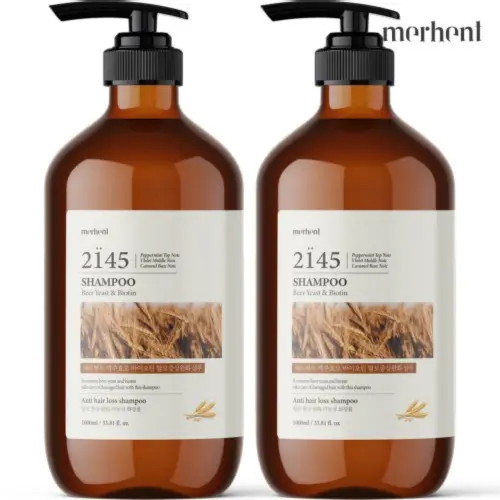1+1 메르헨트 맥주효모 탈모 샴푸 1000ml 비오틴 두피 탈모증상완화 약산성 남자 여자