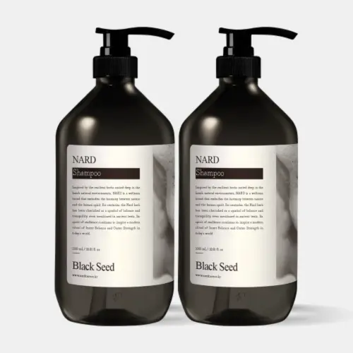 [2개] 나드 블랙시드 탈모 샴푸 검은콩 검은깨 카페인 1000ml