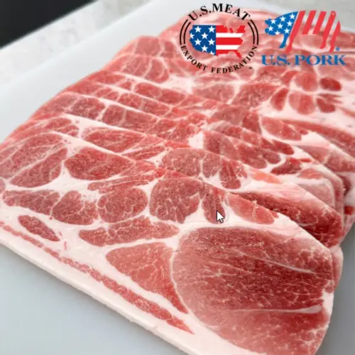 바라던 목살 많은 돼지고기 대용량 목전지 구이 제육 2kg 왕목살 미국산
