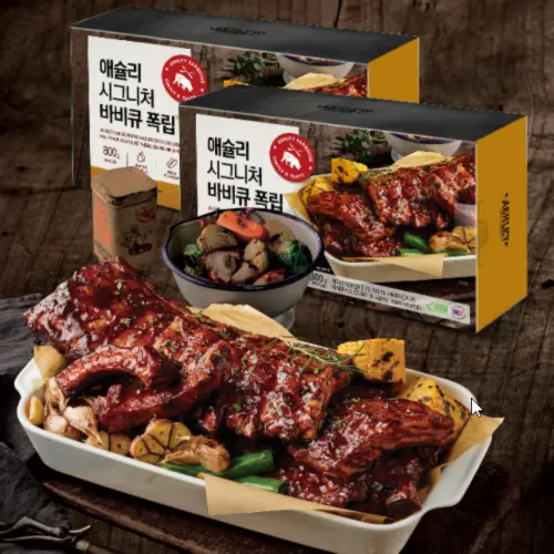 애슐리 시그니처 바비큐 폭립 800g, 2개