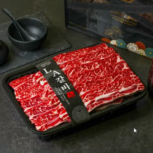 설렘한입 초이스 등급 LA갈비 2kg 선물세트 꽃갈비 일반포장 추석 명절 꽃갈비 소갈비