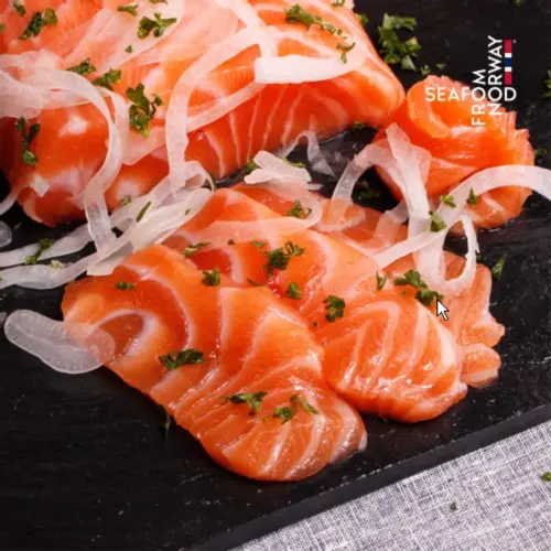노르웨이 생연어 500g 숙성슬라이스 연어회 훈제연어