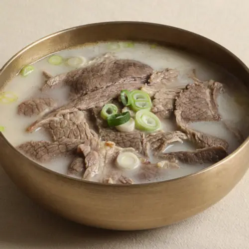극소수 설렁탕 수제 사골 고기 포함 맛있는 진국 1인분 아이 진한 곰국 가마솥