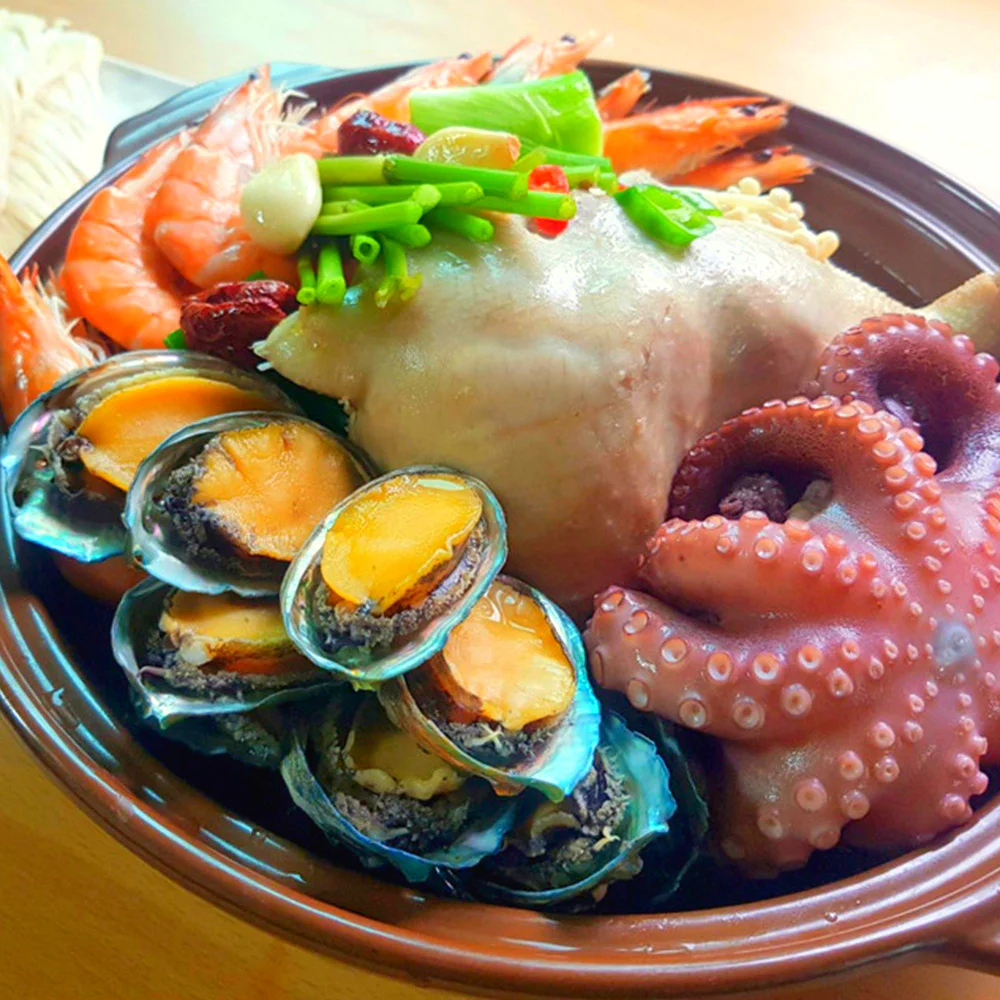[02917] [보양맛집]푸짐한 명품 통영 해신탕 2인용 / 삼계닭 문어 전복 새우 약초 보양식