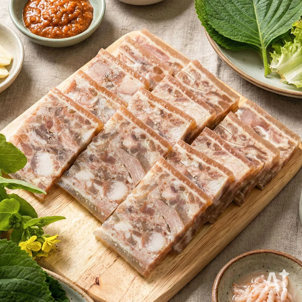 [03034] 금수명가 옛날 진 편육 국내산 돈 돼지 고기 머리 머릿고기 500g 소스 제공