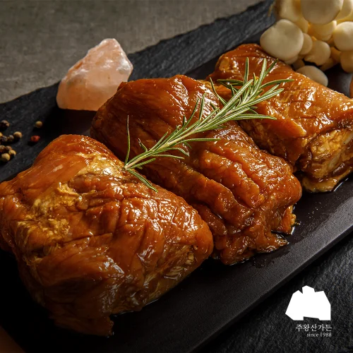 [04300] 주왕산가든 명품 한돈 수제 돼지갈비 800g, 2개